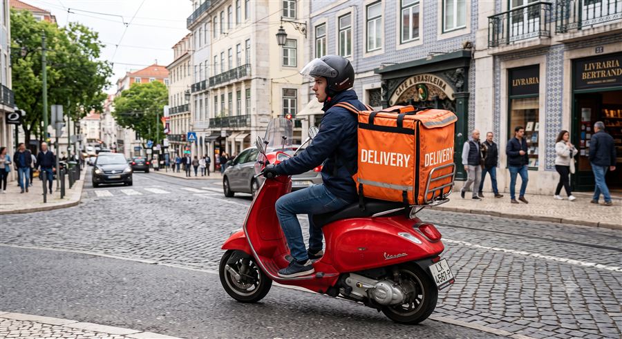 Moto de delivery